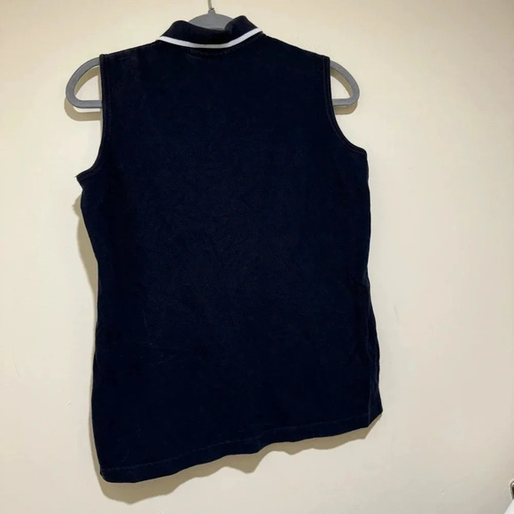 Women’s  Disney Brand Vintage 90’s Minnie Mouse Collared Navy Tank Top Size: M - Picture 11 of 15